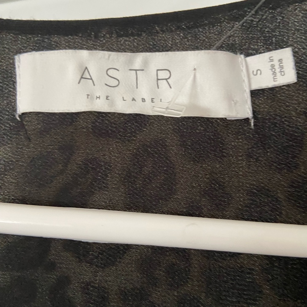 Astr The Label Size Small Leopard Print Dress - image 3